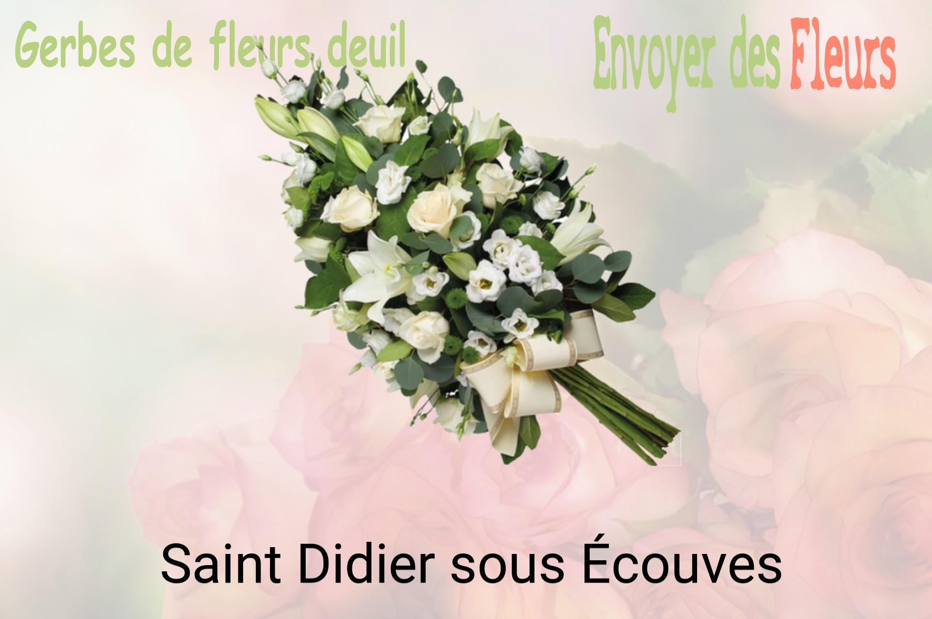Gerbe de fleurs de deuil livrée à Saint-Didier-sous-Écouves